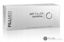 Filler, hyaluronic acid with lidocaine, with anesthesia, for deep wrinkles. Fillmed Filorga Art Filler Universal 1.2 ml