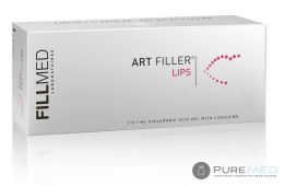 Филлер, гиалуроновая кислота с лидокаином, с анестезией, для контурной пластики губ. Наполнитель для губ Fillmed Filorga Art с лидокаином