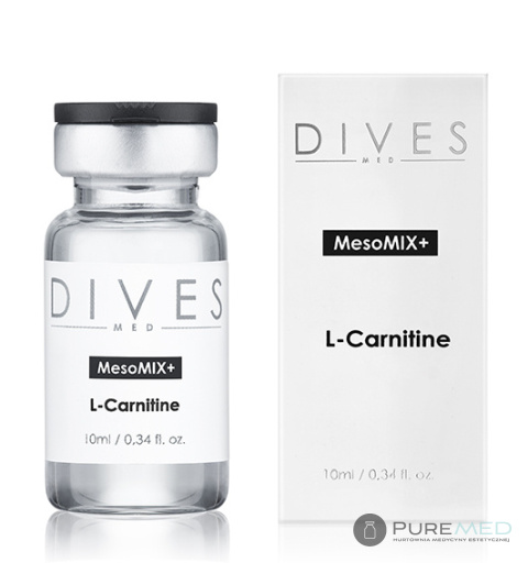 DIVES MED - L-CARNITINE 1x10ml koktajl do modelowania sylwetki  lipoliza iniekcyjna skuteczna walka z miejscową tkaną tłuszczową