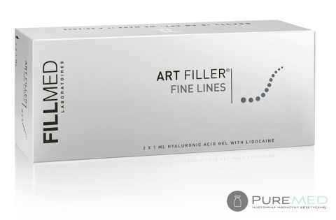 Fillmed Art Filler Fine Lines wypełniacz do płytkich zmarszczek i bruzd, zmarszczki mimiczne, wypełniacz, kwas hialuronowy