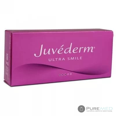 Juvederm Ulra Smile, kwas HA, wypełniacz z lidokainą, ze znieczuleniem,  konturowanie ust, uwydatnianie wyrównywanie asymetrii