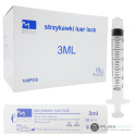 strzykawki typu luer lock 3ml